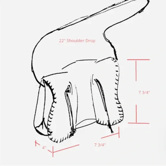 Carlos Falchi Tan Medium Butterfly Bag with Crystal Strap - Picture 12 of 14